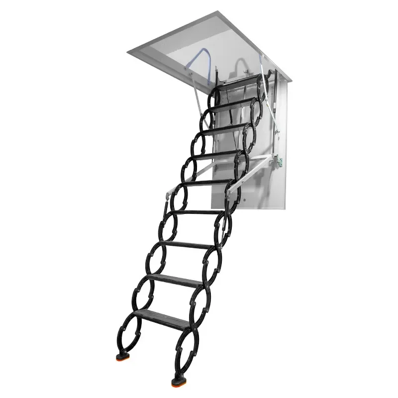 Escada de expansão loft montada na parede Escada doméstica Elevador interno