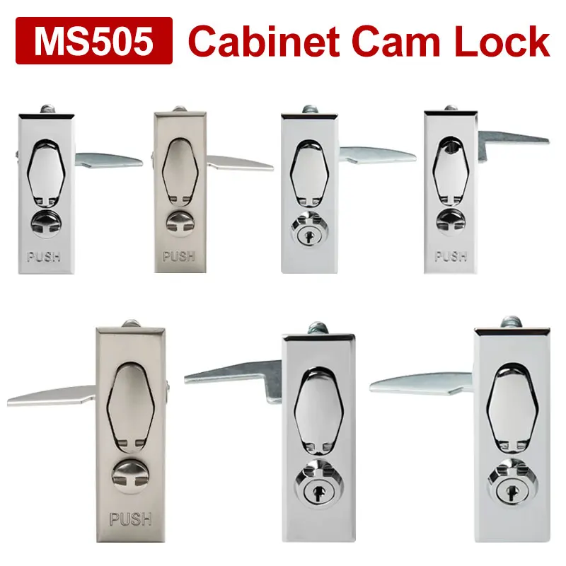 1/5/10PCS MS505-1-2 Flat Lock Electric Control Cabinet Door Switch Cabinet Door Lock MS601-1-2 Mechanical Equipment Door Lock