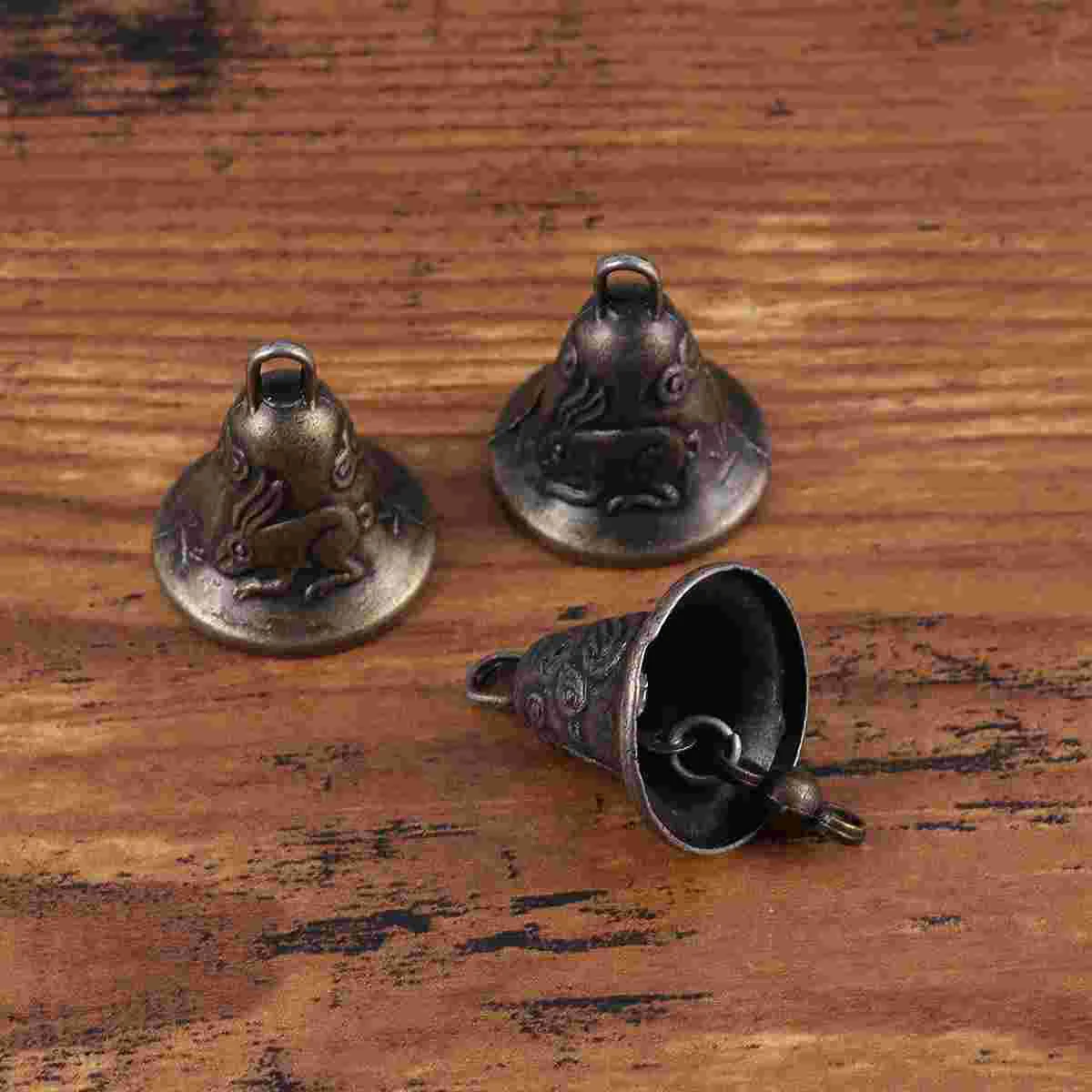 11 Pcs Bronze Bells Wind Chimes Hanging Decorations Retro nament Metal Vintage Craft Feng Shui Bell Home Decor