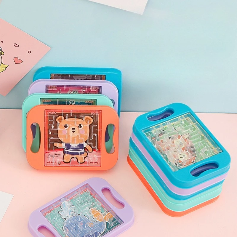 Kulka Labiryntowa 3D dla Dzieci Balansowanie Grawitacji Pamięć Układanie Sekwencyjne Puzzle Montessori Wczesna Edukacja Prezenty dla Niemowląt Zabawki Edukacyjne Najlepsze Prezenty