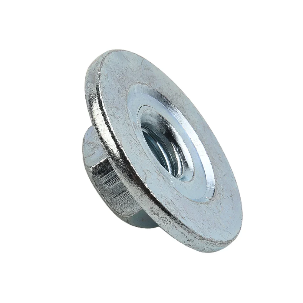 1pc Hexagon Angle Grinder-Disc-Quick Change Locking Flange Nut Quick Release Silver Tool-Accessories For 125/150/180/230