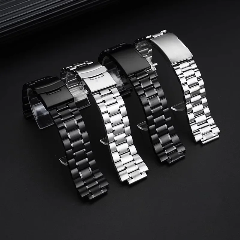 الفولاذ المقاوم للصدأ حزام الساعات ل TIMEX T2N720 T2N721 T2N739 TW2V48900 TW2V48900 سلسلة 24*16 مللي متر ساعة رجالي حزام سوار معدني