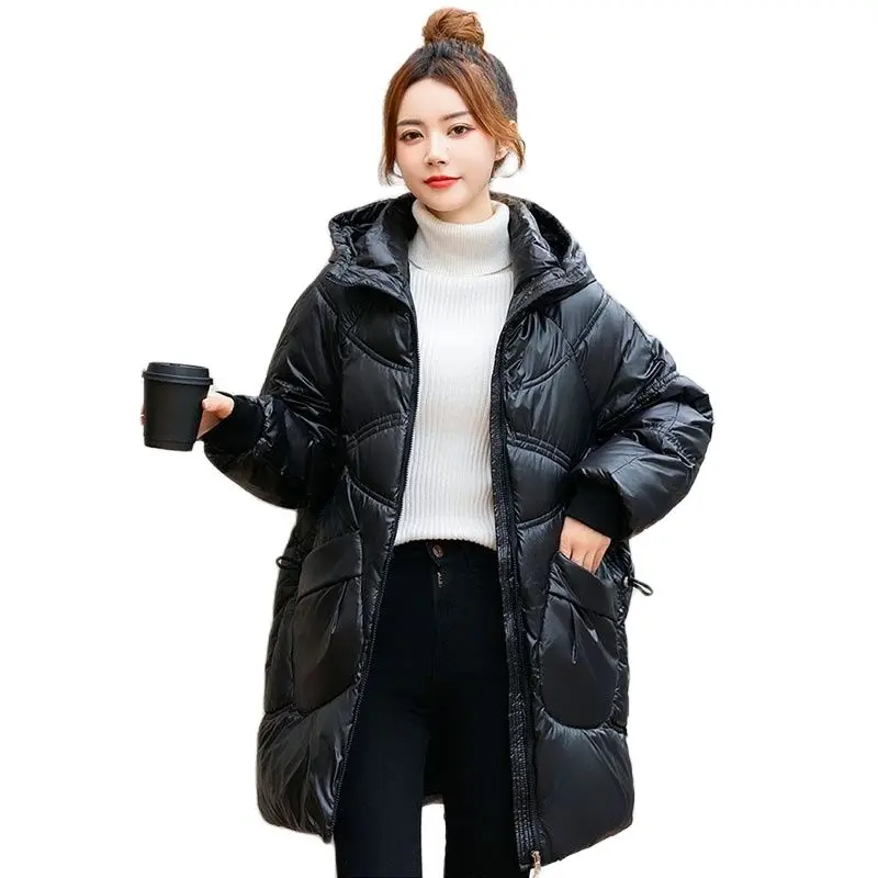 

2025 New Winter Jacket Parkas Women Coat Hooded Overcoat Female Jacket Snow Wear Parka Thick Warm Cotton Padded Outwear