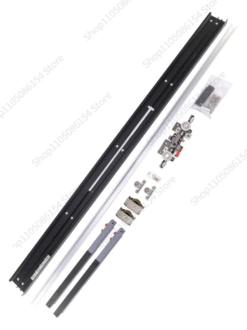 Special hardware accessories for ghost door invisible track, guide rail sliding door trackless hanging slide rail