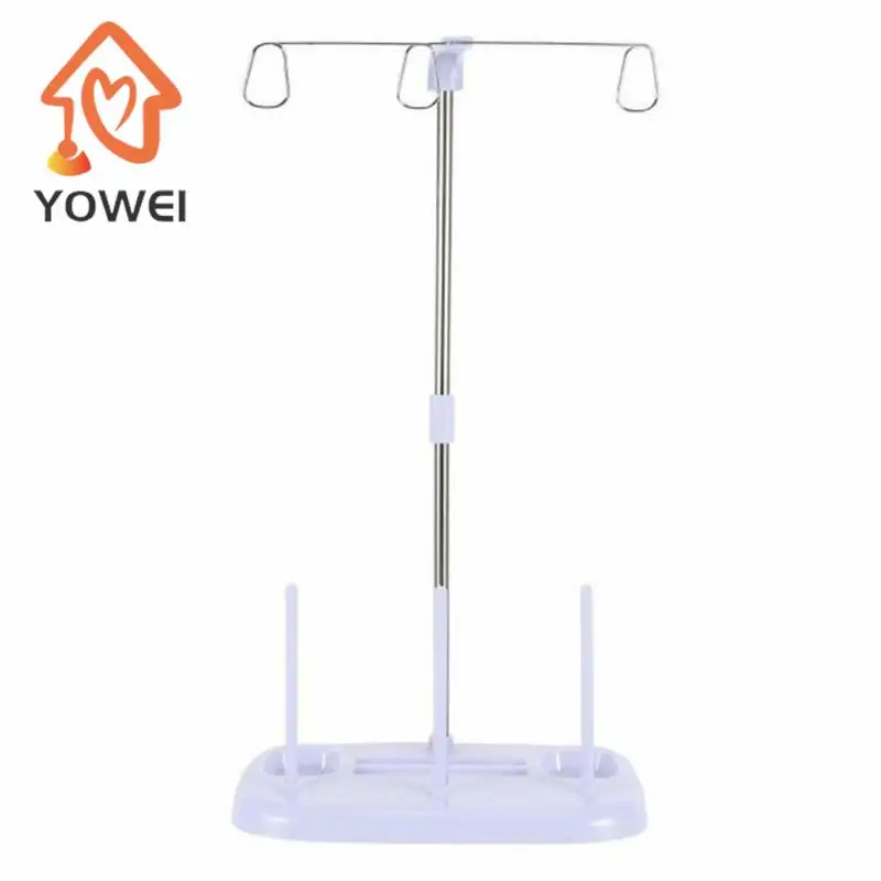 1pc White Multi-function Wire Rack Thread 3 Spool Holder Stand Rack Sew Quilting Home Sewing Machine Accessories