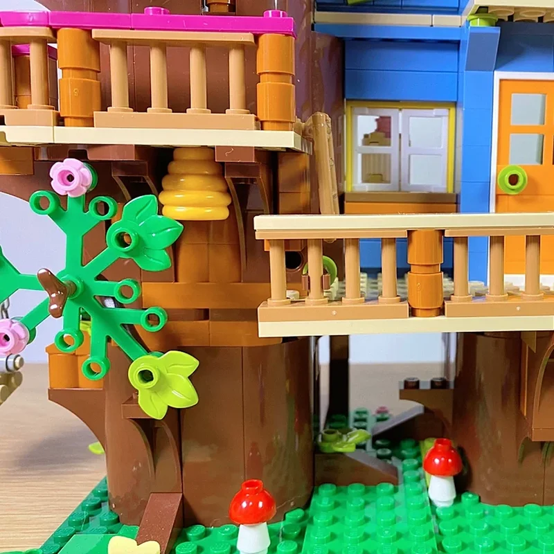 1114 قطعة MOC سلسلة غابات الصداقة صديق جيد فتاة اللبنات شجرة الصداقة نموذج منزل لتقوم بها بنفسك الإبداعية تجميع لعبة هدية #5