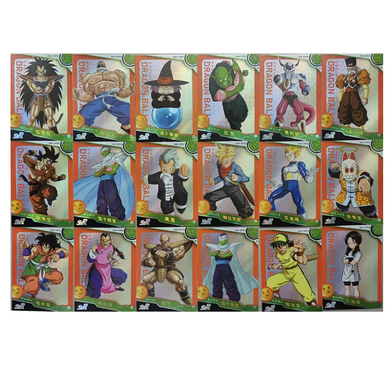 Anime Dragon Ball Son Goku Torankusu Bulma Yamcha Piccolo Majin Buu Ssr Ur Puzzle Cards New Collections Boys Birthday Gift