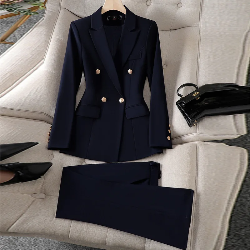 Suit Women's Business Wear2024New Spring and Autumn Workwear Formal Occasions National Examination Interview Formal Wear Overall