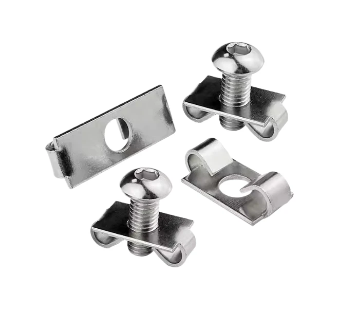 20PCS M6, M8,EU Aluminum Profile Elastic Fasteners, 2020, 3030, 4040,Built-in Corner Groove Aluminum Profile Connection Fittings
