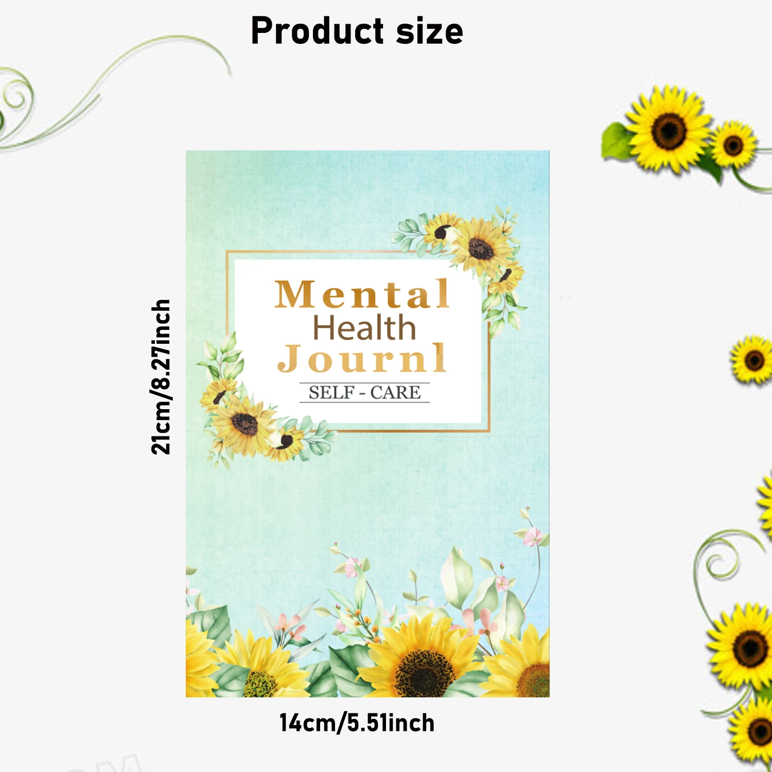 100-Day  Mental Wellness Journal -  Guided Diary for Self-Care, Meditation & Emotional Tracking - Mental Daily Journal