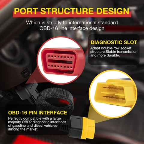 10 шт./лот OBDII 16Pin Удлинительный Кабель автомобильные автомобили OBD2 штекер-гнездо удлинитель Универсальный OBD Автомобильный Диагностический Кабель