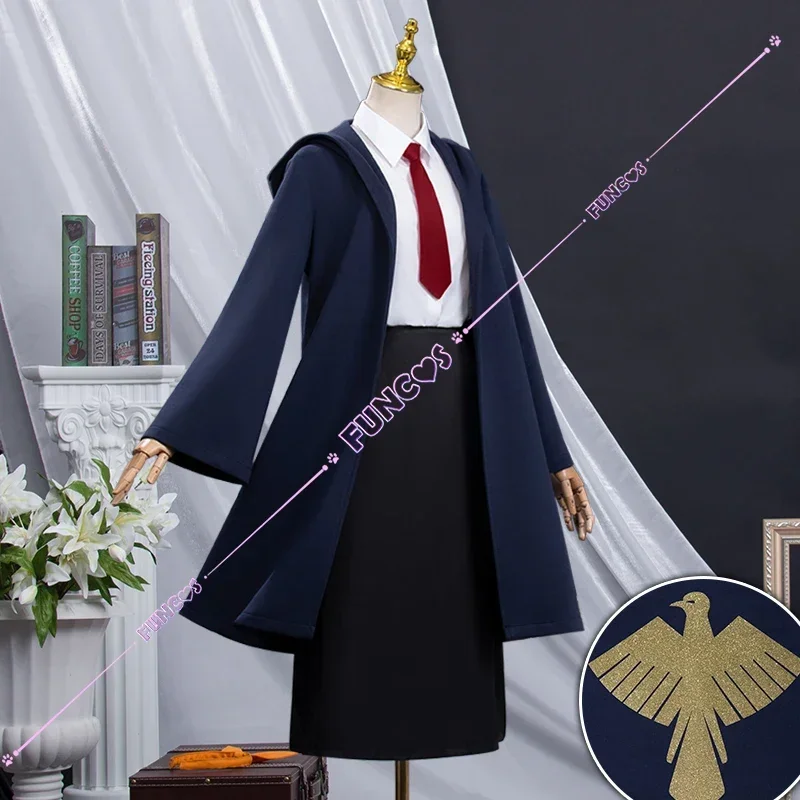 Anime Mashle Magic and Muscles Cosplay Costume parrucca Mash Lance Lemon Dot Finn Rayne Magic Academy uniforme Blue Robe parrucca camicia cravatta