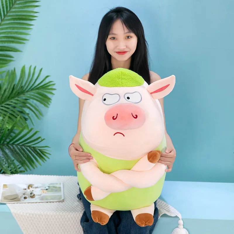 Jouet en peluche Kawaii, cochon câlin, poupée douce, Couple de porcs, Animal rempli, cadeau d'anniversaire pour enfants, grand oreiller mignon, décor pour enfants