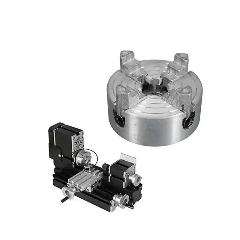 1Pcs 4 Z011A mini machine tool four-jaw single-action chuck + M12 * 1 chuck connecting rod