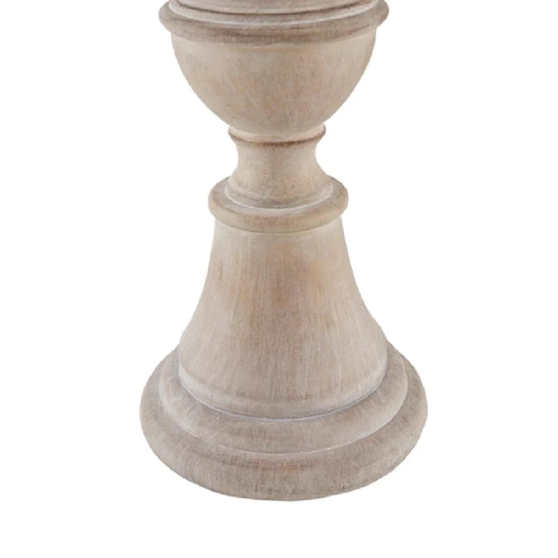 American Country Pastoral Wooden Fabric Retro Table Lamp LED Bedroom Bedside Living Room Restaurant