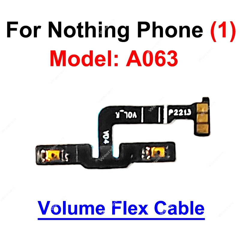 For NothingPhone One Two 1 2 A063 A065 Przycisk głośności Flex Cable On OFF Przyciski boczne głośności Flex Cable Parts — zdjęcie produktu 3