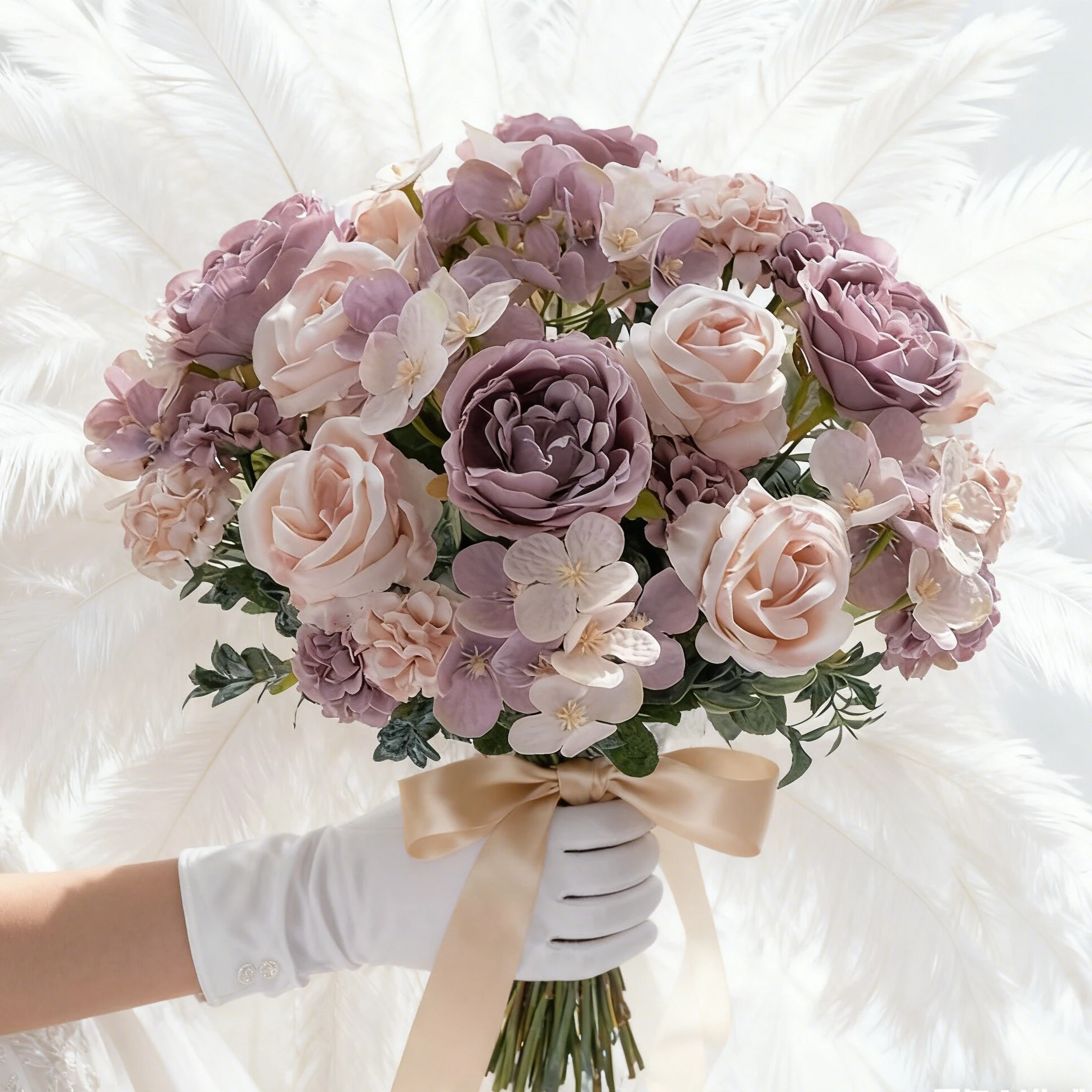 Artificial Flowers Silk Rose Peony Hydrangea Valentine's Wreath Decora Wedding Wreath Home Room Table DIY Gift Craft Accessories image 5