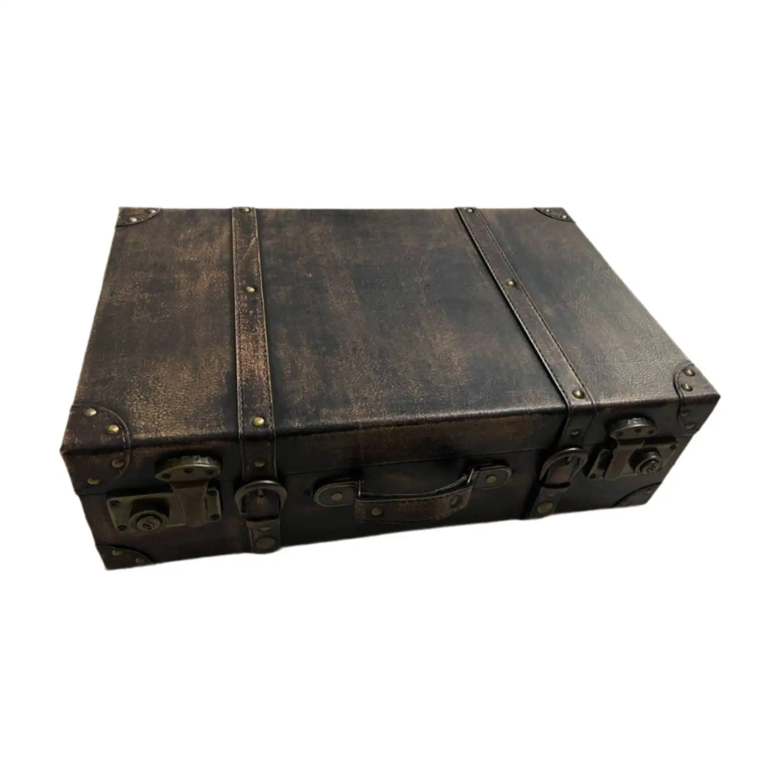 

Vintage Suitcase with Handle Luggage Trunks for Travel Birthday Wedding