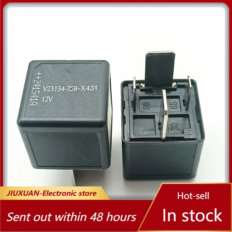 New 1pcs/lot V23134-J59-X431 12VDC Car air conditioning fan 80A high-power relay 4-pin