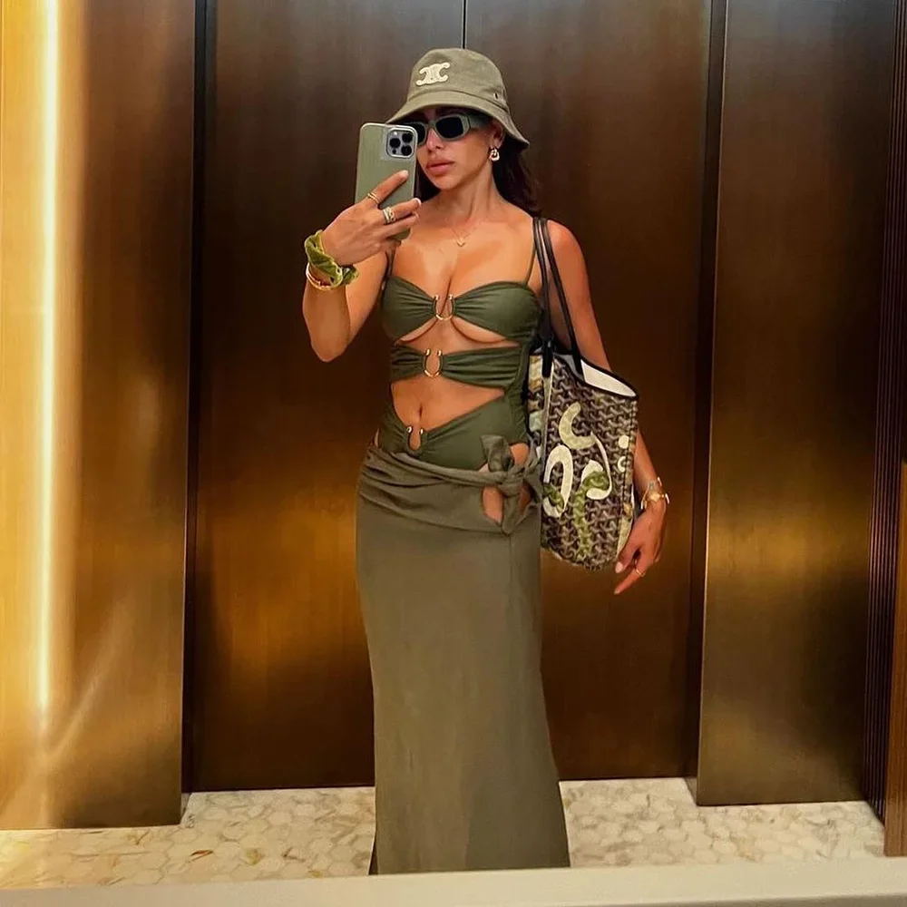 Jednoczęściowy kostium kąpielowy 2024 Seksowny czarny kostium kąpielowy dla kobiet Wydrążony kostium kąpielowy Kostiumy kąpielowe Push Up Monokini Kobieta Maillot de bain