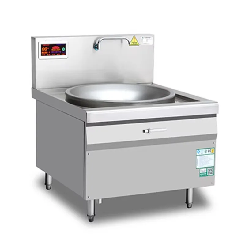 30High Power Large Pot Stove Commercial Electromagnetic Stove Kitchen Equipment School Factory Hospital Canteen Large Pot Stove