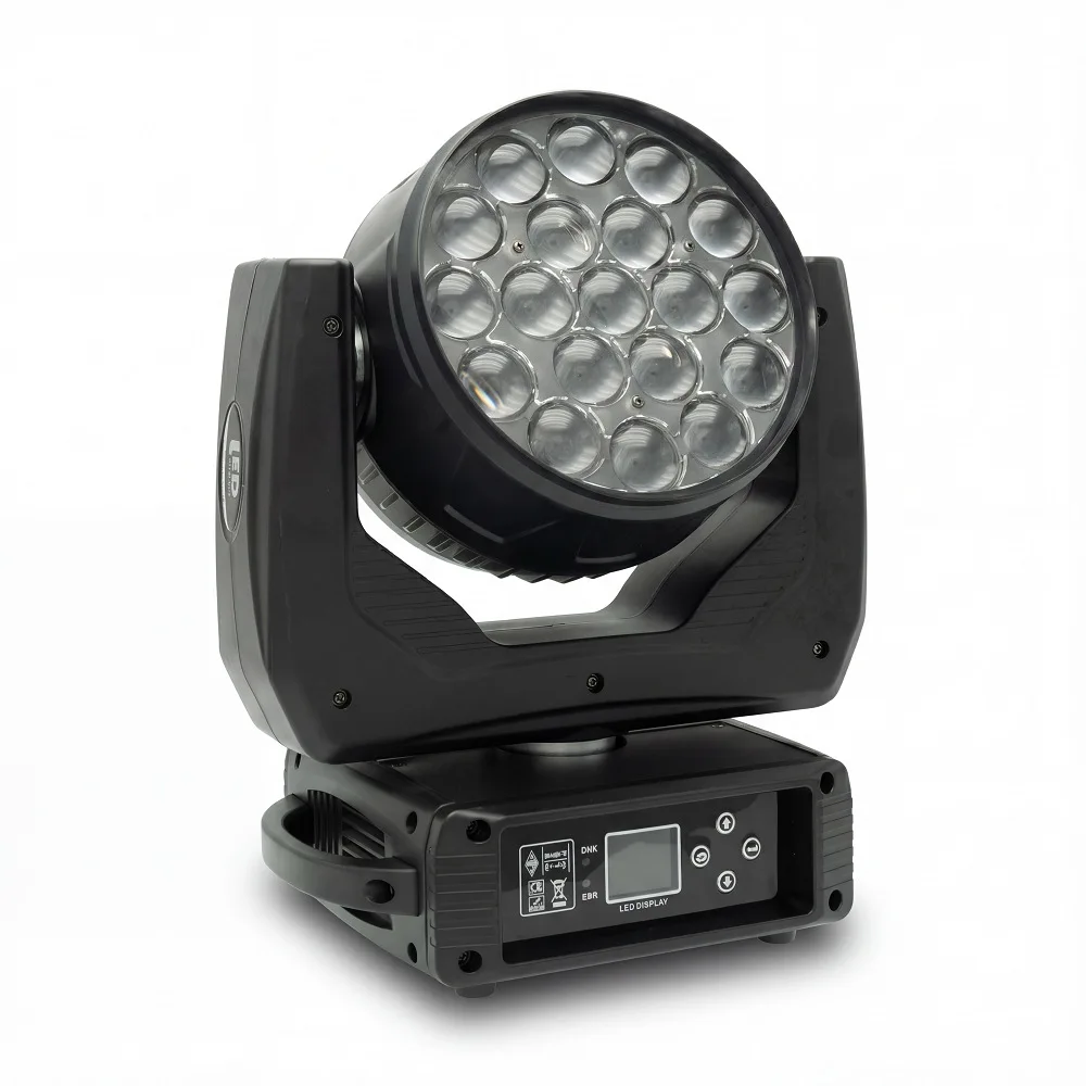 Wholesale 19 15W focusing and dyeing moving head lights, moving head lights, bar wedding performances, stage lights