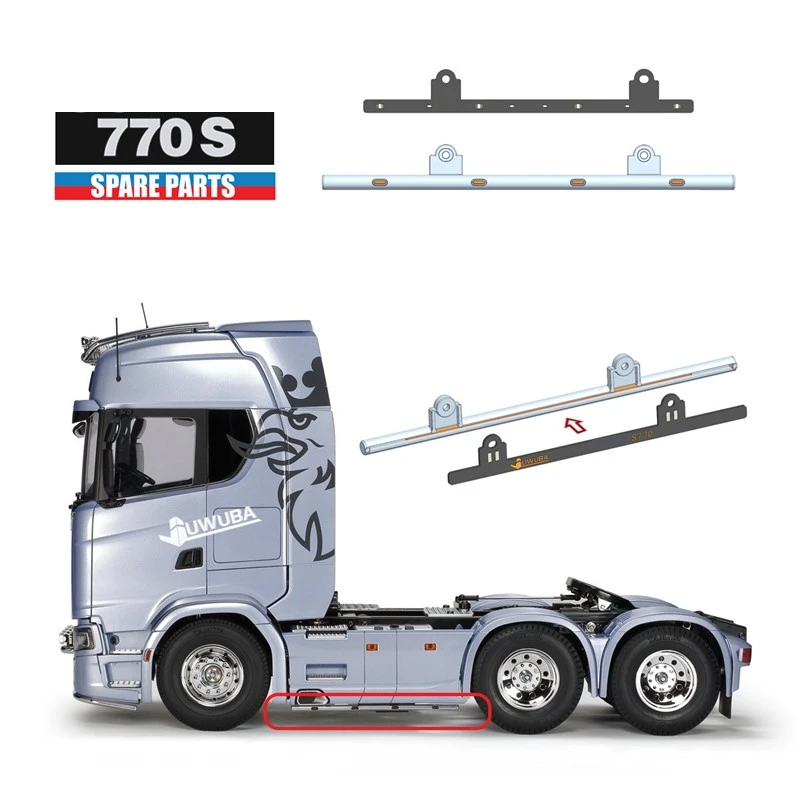 Tablero de luz de falda lateral 770S, SBD-DD5 de actualización LED PCB para 1/14 Tamiya RC SCANIA 770S 6x4 56368, piezas de juguete de remolque de Control remoto