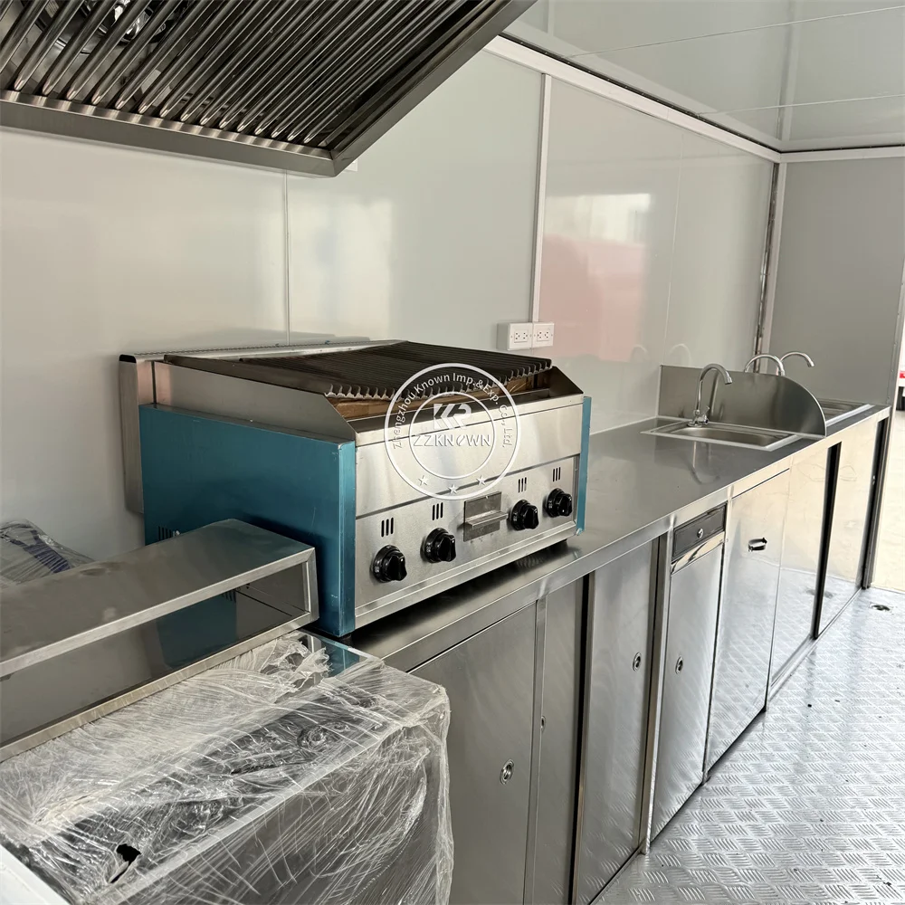 Mobile Concession Stand Mobile Kitchen Trailer Coffee Taco Food Truck Customized Mobile Food Cart Fully Equipped