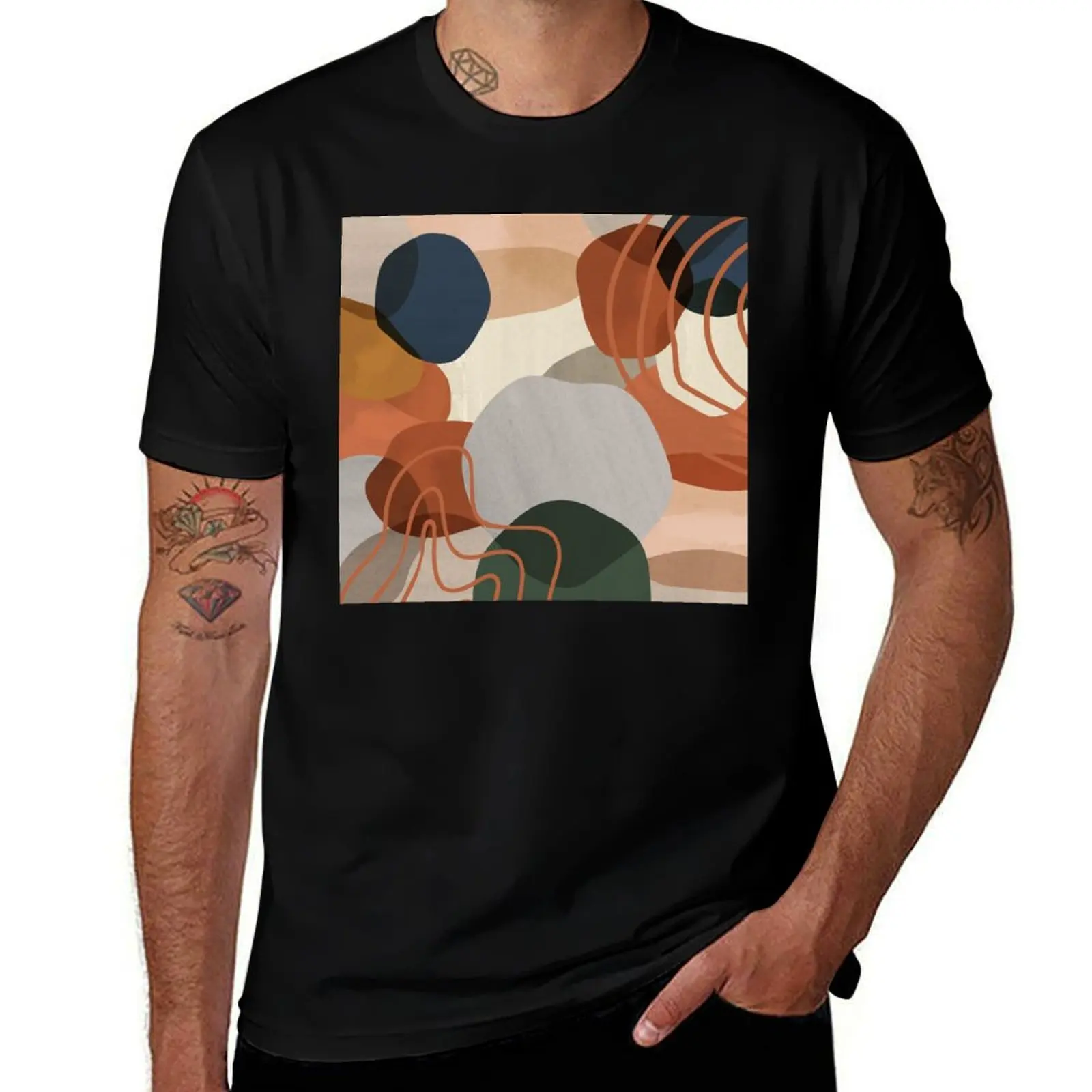 

shapes of colors2 T-Shirt man t shirt summer man t shirts for men casual T-Shirt