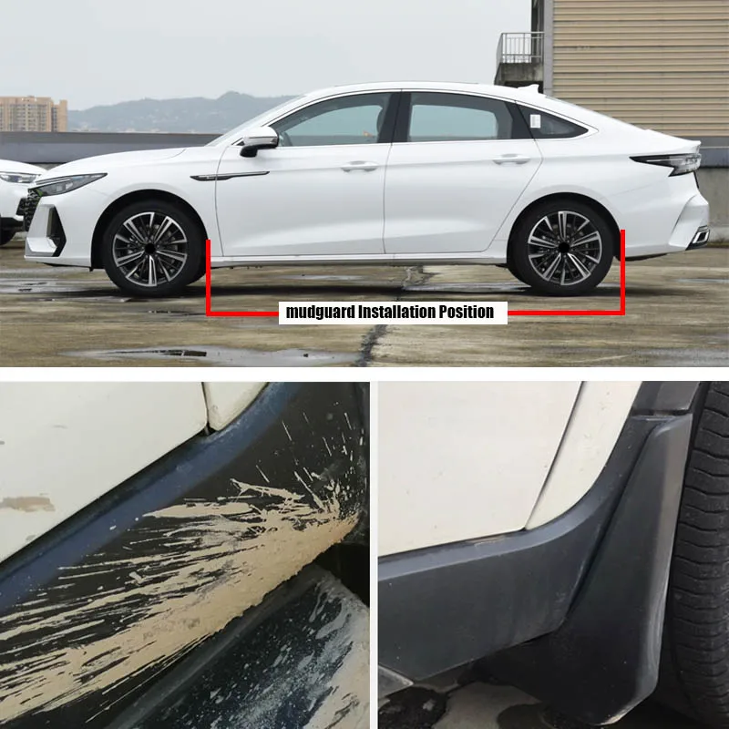 TONLINKER Car Mudguard For Chery Arrizo 8 Sedan 2022 2023-Present Mudguards Splash Guards Front Rear Fender Mudflaps Accessories