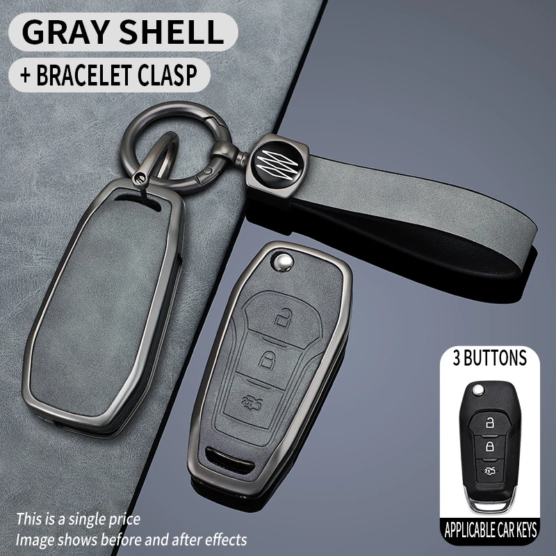 For Ford Ranger Car Key cover Remote key case Shell holder pouch key fob Keychain Focus everest escape lynx car accessories