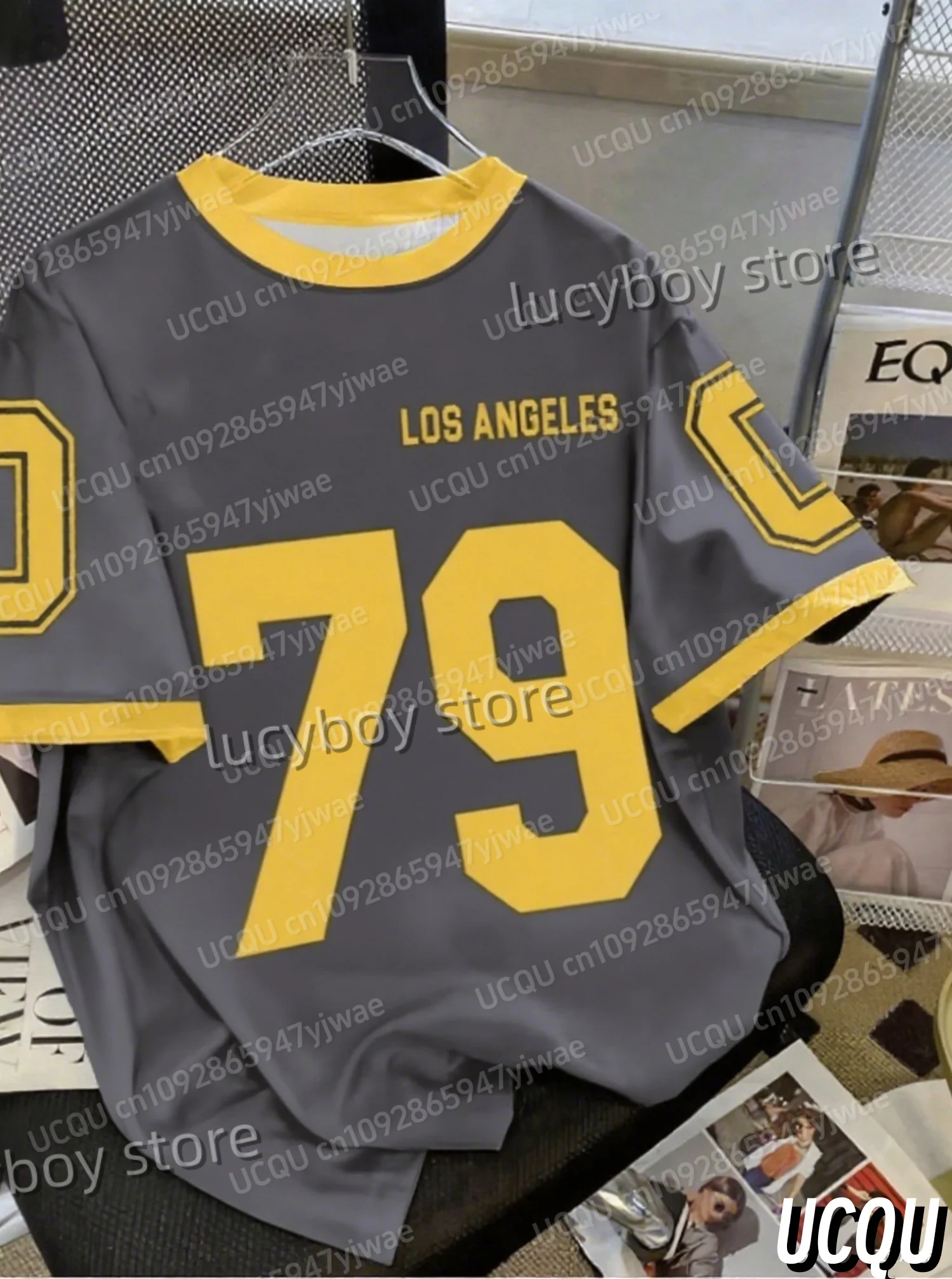 الجديد في الصيف الرجال الرياضة فضفاضة مريحة تي شيرت رجالي رقم 79 طباعة الرجال قصيرة الأكمام الأعلى اليومية الشارع رجالي جيرسي تي شيرت