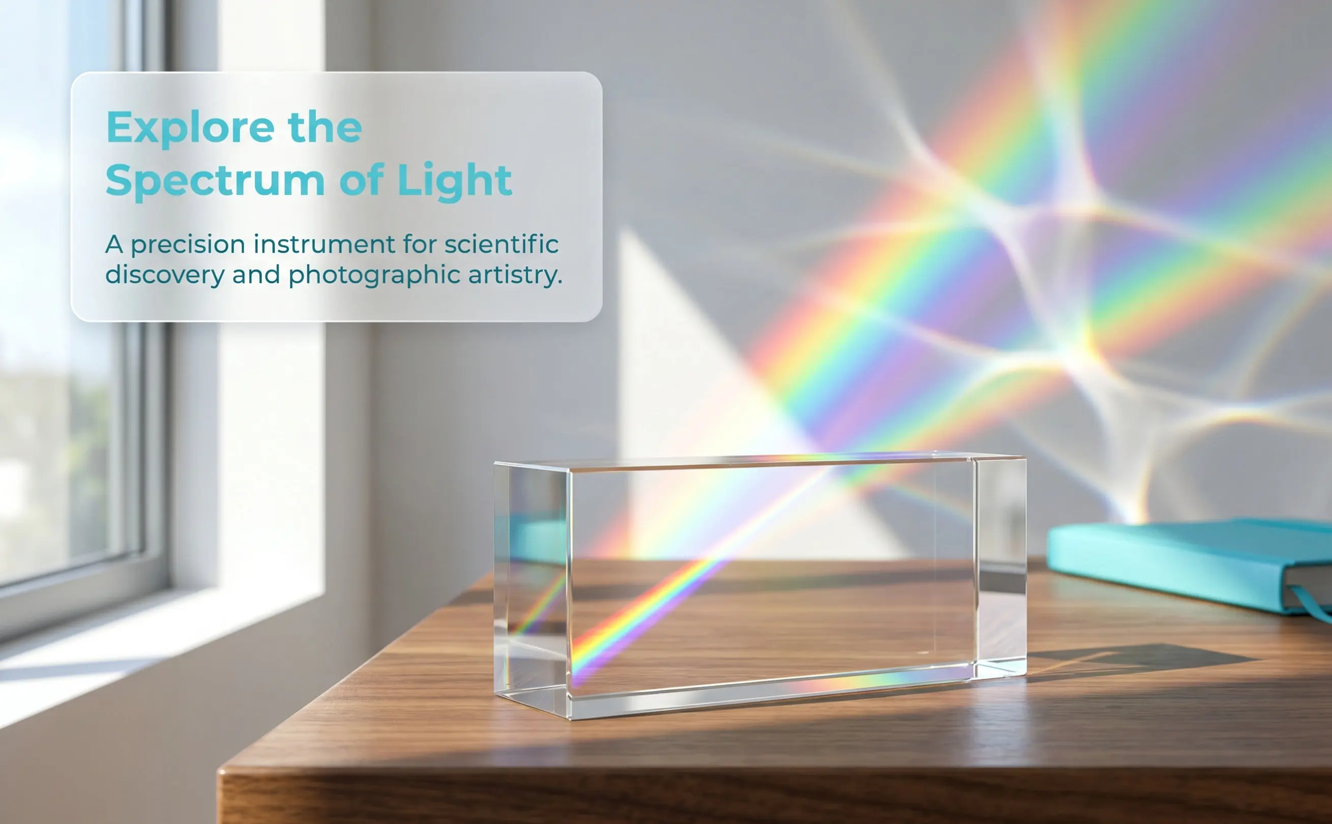 Rectangular Clear Glass Optical Prism Physics Teaching Light Science Experiment Prism Sun Catcher Photography Prop