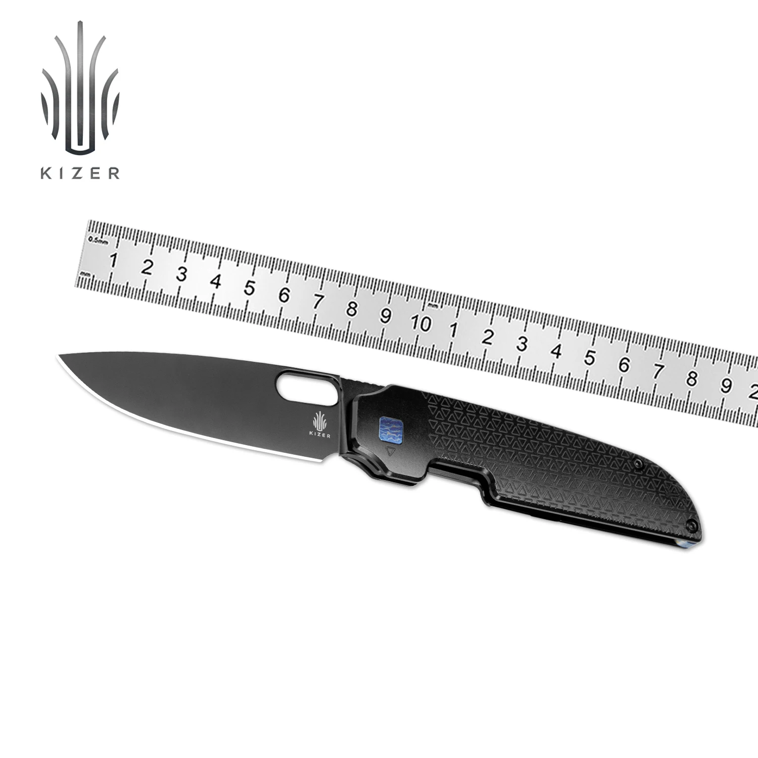 

Kizer Folding Pocket Knife Varatas Ki3637A2 2023 New Titanium Handle S35VN Steel Blade Useful Outdoor Hunter Knives