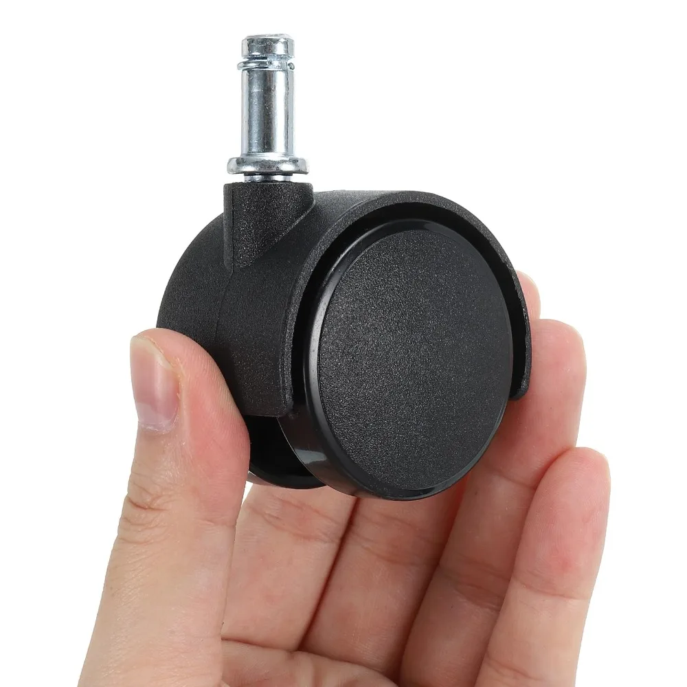 1pc Black Furniture Casters 1.5 Inch Swivel Casters,Insert Rod 360 Degree Universal Caster,Furniture Pulley and Luggage Wheel