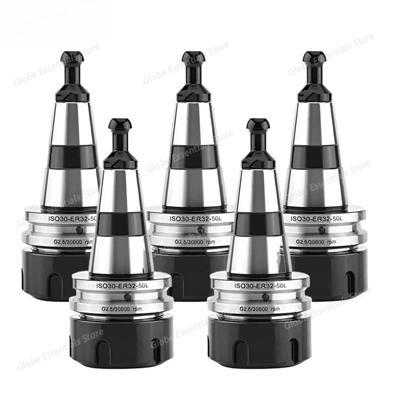 

ISO30-ER32-45 High-speed Dynamic Balance Tool Holder 5-pack G2.5-25000RPM 5PCS Woodworking Tool Holder