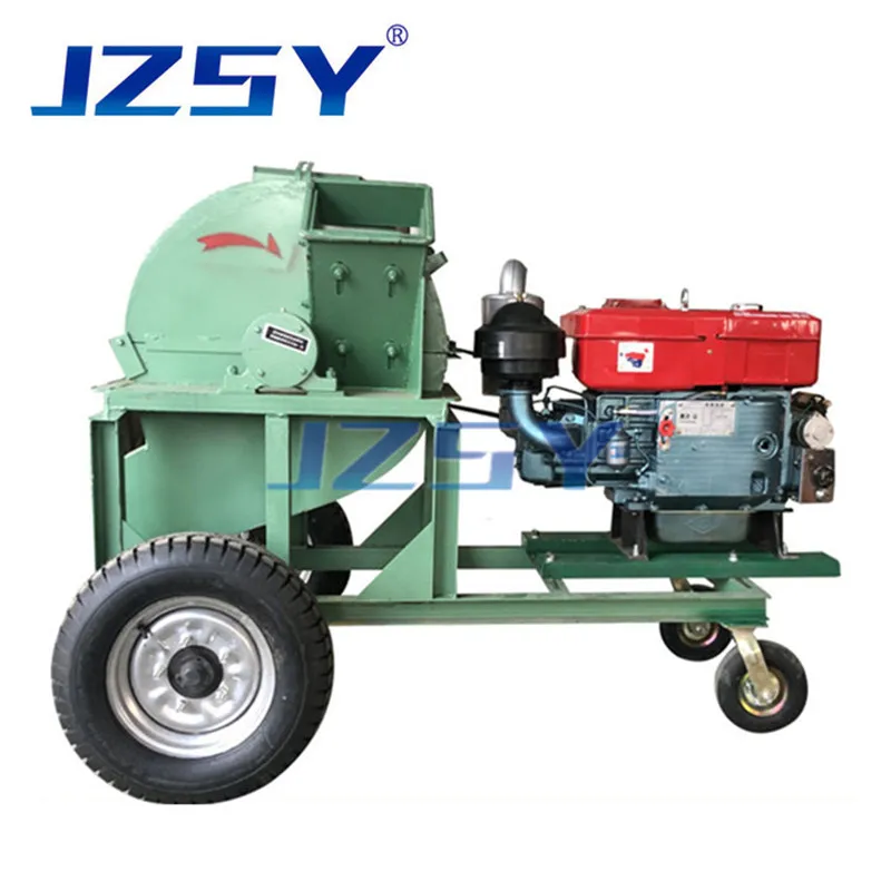 Wholesale Price Diesel Driven Small Lumber Grinder/Mobile Wood Shredding Crushing Machine Edible Fungus Sawdust Sawmill Shredder