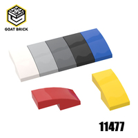 10PCS MOC Assembles Particles 11477 Slope Curved 2 X1Bricks Bulk Model  Building Blocks Parts DIY Educational Tech Parts Toys