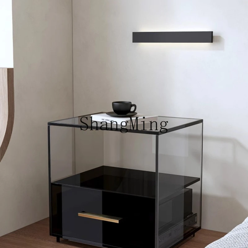 

LXY simple modern light luxury bedroom bedside rack sofa side few