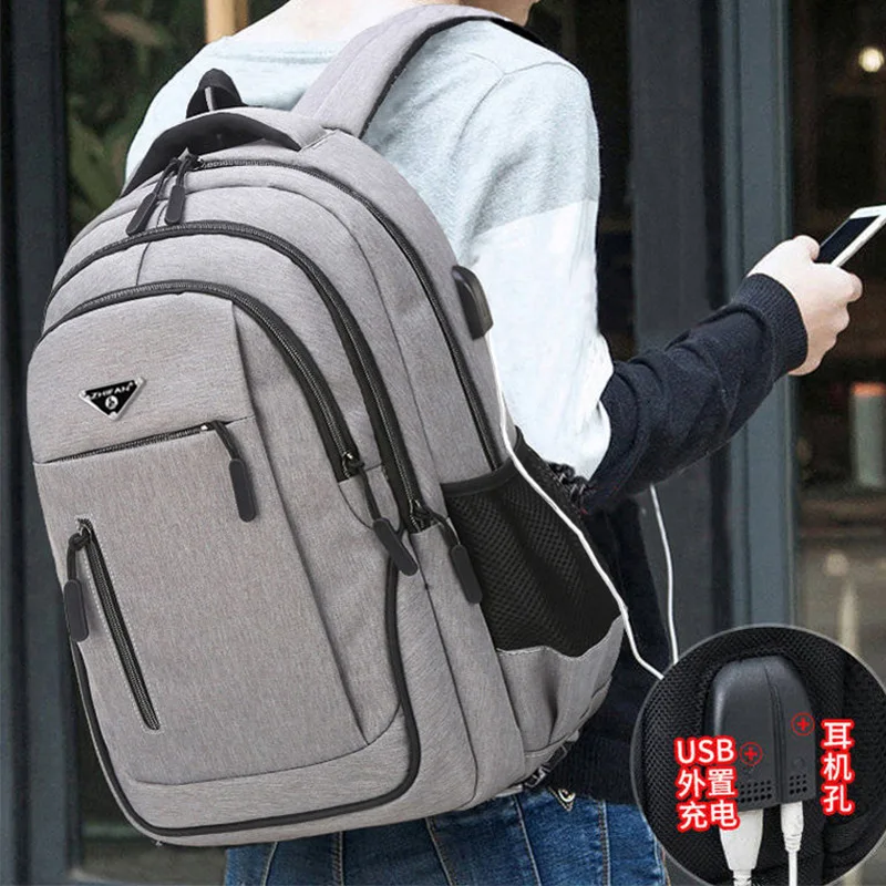 2021 UNISEX Large Capacity Men Women Backpack Laptop Waterproof Multifunctional Computer Bag Male Students Teen Schoolbag