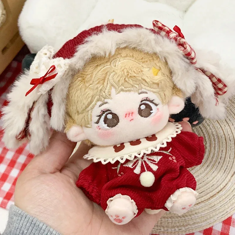 Original Kein Attribut Schöne Rote Samt Kaninchen Kostüm 10/20 cm Dress Up Kleidung Outfit Cosplay Weihnachten Geschenk
