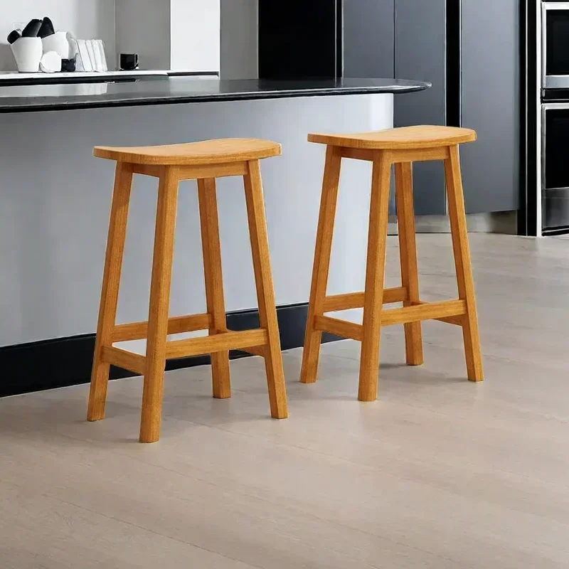 

European Modern Wooden Barstool Bar Chair Reinforce Taburetes Altos Cocina Bar Stool Kitchen Island Waiting Home Furniture