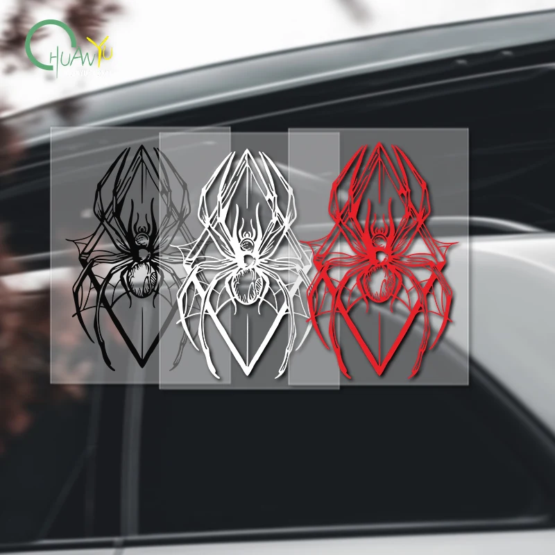 Dark spider decoration sticker to cover scratches, waterproof and reflective car and motorcycle decal