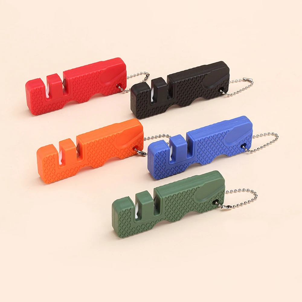 Mini Knife Sharpener Portable Ceramic Rod Knife Household Fruit Knife Sharpening Stone Scissor Diamond Sharpeners Kitchen Gadget