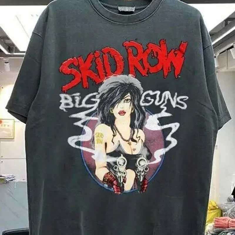 

Skid Row rock band graphic short sleeve black color shirt KV26006