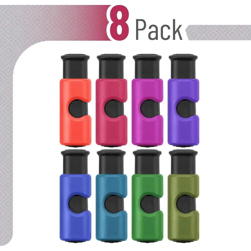 8Pcs Plastic Squeeze-Lock Bread Clips - Food Storage Clips for Bread, Snacks & Food Package Bags