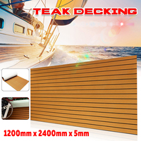 1200mmx2400mmx5mm EVA Foam Faux Teak Decking Sheet Boat Flooring Yacht Teak Decking Mat Brown