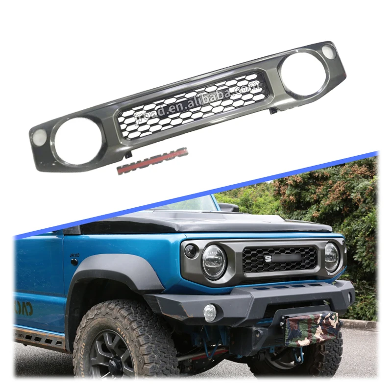 Racing Grills Front Grille Mesh Grill for Suzuki Jimny JB64 JB74 JC74 2019 2020 2021 2022 2023 2024 2025 Exterior Accessories