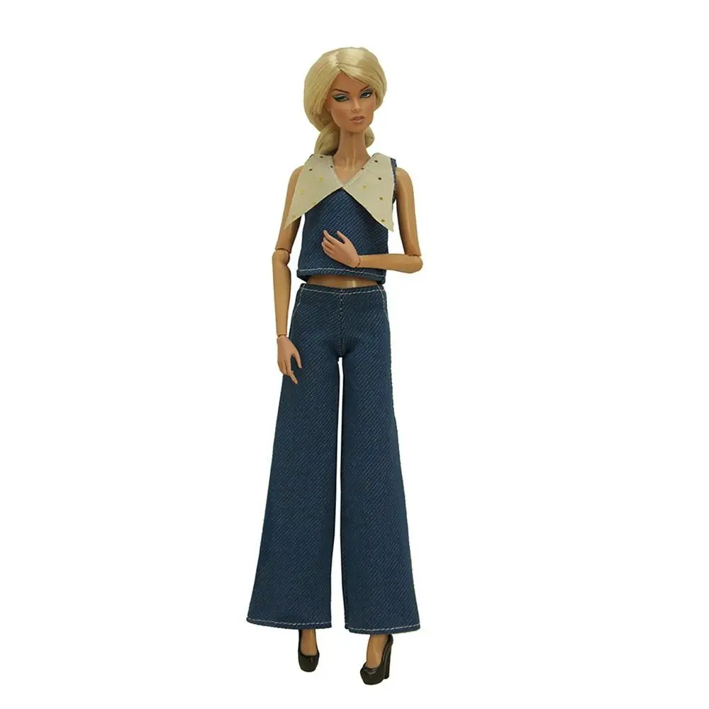 Dolls Accessories Office Lady Doll Outfits Slim Cut Fashion Doll Clothes Casual Tops 30cm Doll Trousers 1/6 Dolls