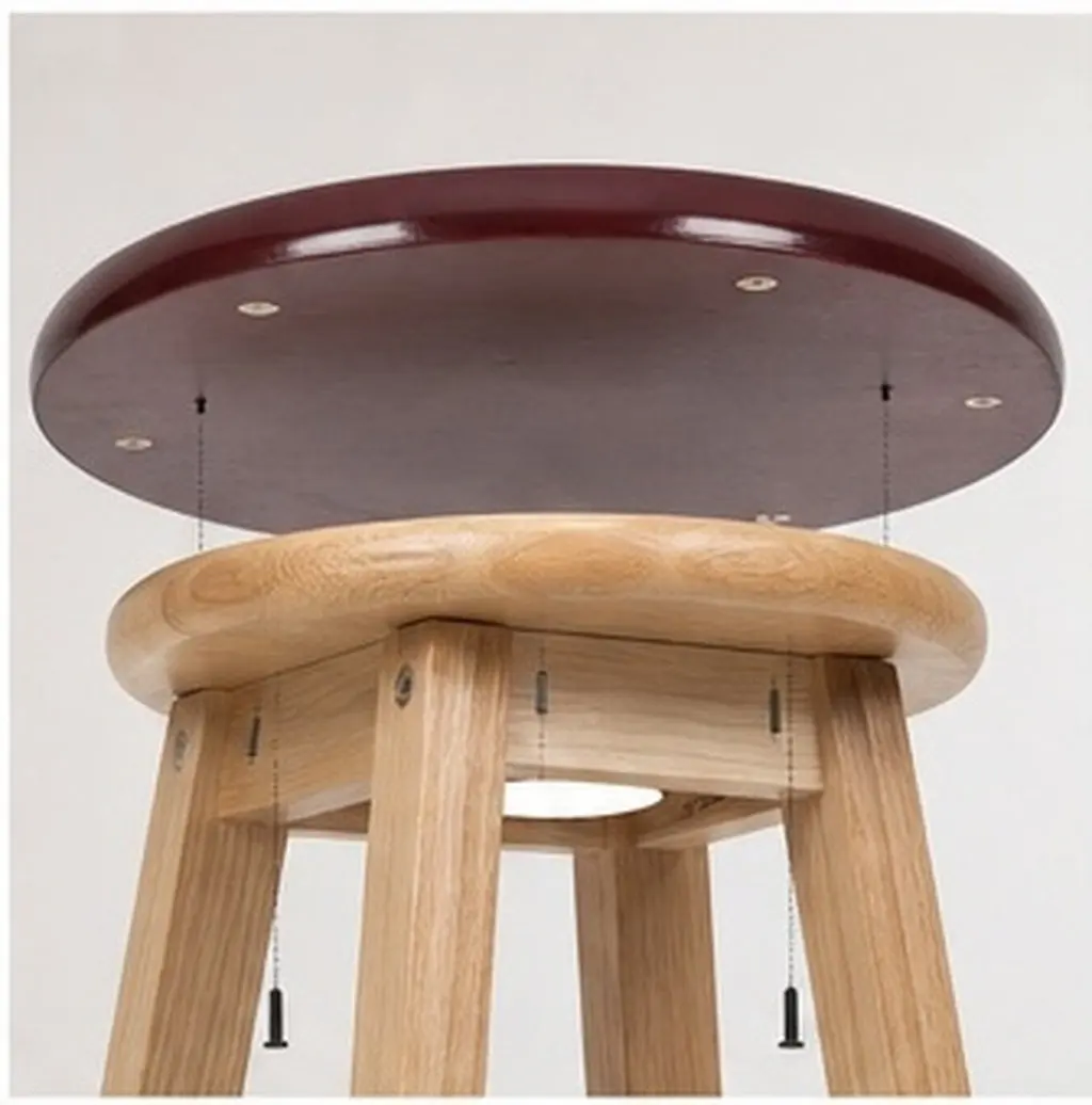 Wooden Stool Seat Replacement for Round Chairs Heavy Duty Natural Wood Seat Fit for Bar Stools Restaurant and Home Furniture